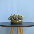 Arranjo Folhagem Artificial No Vaso Verde Baixo | Formosinha